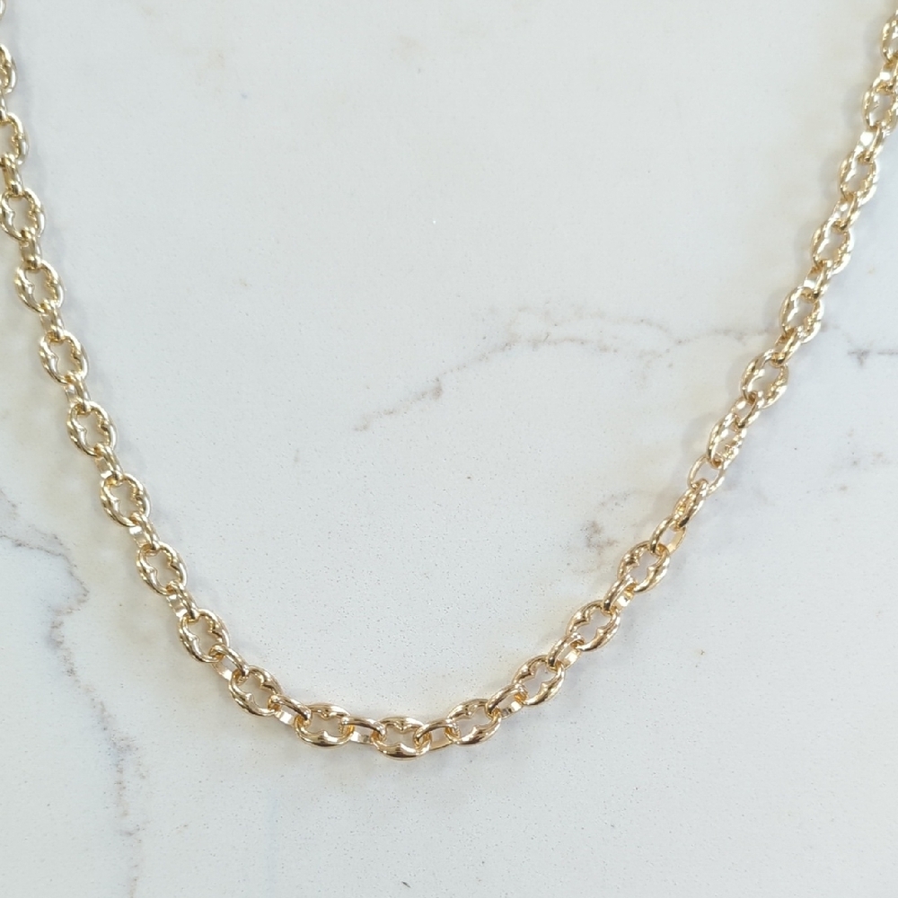 Ann Taylor Factory Classic Gold Rope Chain Necklace for Women NWOT - Picture 2 of 8